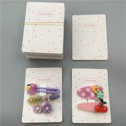 30-50pcs Multi-style Paper Card Hair Accessories Dispaly Card DIY Handmade Hair Clip Hairband Jewelry Packaging Price Tag Card
