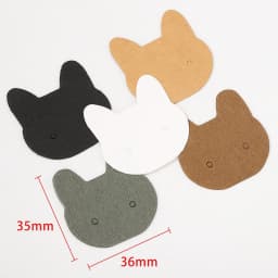 50pcs Cat Earrings Display Cards 3.5x3.6cm Paper Cards for DIY Jewelry Ear Studs Cardboards Price Tags Accessories