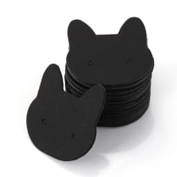 50pcs Cat Earrings Display Cards 3.5x3.6cm Paper Cards for DIY Jewelry Ear Studs Cardboards Price Tags Accessories