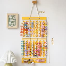 Hair Bows Organizer Large Capacity Headband Holder Wall Hanging Hair Clip Storage Hanger Space Saving Hair Girls Room Wall Decor