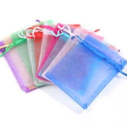 50pcs 7x9 9x12 10x15 Organza Bags Jewelry Packaging Bags Gift Engagement Wedding Party Decoration Drawstring Packaging Pouches