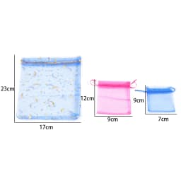 50pcs 7x9 9x12 10x15 Organza Bags Jewelry Packaging Bags Gift Engagement Wedding Party Decoration Drawstring Packaging Pouches
