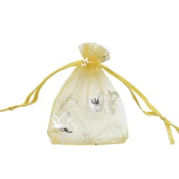 100pcs Silver Color Butterfly Organza Bag Wedding Party Candy Pouches Jewelry Packaging Drawstring Bags Accessories Storage Bag