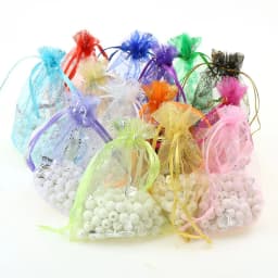 100pcs Silver Color Butterfly Organza Bag Wedding Party Candy Pouches Jewelry Packaging Drawstring Bags Accessories Storage Bag