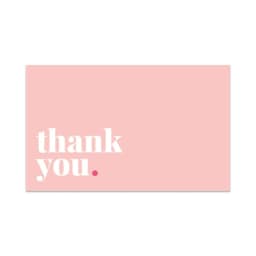 30pcs Pink Thank You Cards For Small Businesses Gift Packaging Supplies Greeting Label Tags Logo Personalized Custom Printing