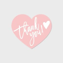 30pcs Pink Thank You Cards For Small Businesses Gift Packaging Supplies Greeting Label Tags Logo Personalized Custom Printing
