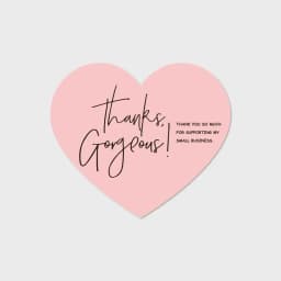 30pcs Pink Thank You Cards For Small Businesses Gift Packaging Supplies Greeting Label Tags Logo Personalized Custom Printing