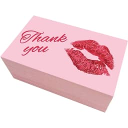 30pcs Pink Thank You Cards For Small Businesses Gift Packaging Supplies Greeting Label Tags Logo Personalized Custom Printing