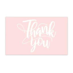 30pcs Pink Thank You Cards For Small Businesses Gift Packaging Supplies Greeting Label Tags Logo Personalized Custom Printing