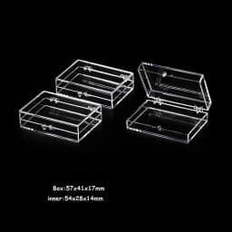 Transparent Bracele Stone Jewelry Organizer Box Badge Storage Cover Box DIY Card Case Home Accessory Container Beads Coin Box