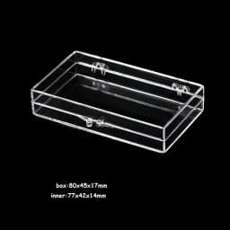 Transparent Bracele Stone Jewelry Organizer Box Badge Storage Cover Box DIY Card Case Home Accessory Container Beads Coin Box