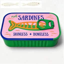 Sardine Tin Jewelry Box 3D Printed Necklace Earring Storage Box Easy Open Lids For Crafts & Packaging Storage
