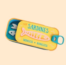 Sardine Tin Jewelry Box 3D Printed Necklace Earring Storage Box Easy Open Lids For Crafts & Packaging Storage