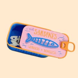 Sardine Tin Jewelry Box 3D Printed Necklace Earring Storage Box Easy Open Lids For Crafts & Packaging Storage