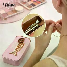 Sardine Tin Jewelry Box 3D Printed Necklace Earring Storage Box Easy Open Lids For Crafts & Packaging Storage