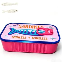 Sardine Tin Jewelry Box 3D Printed Necklace Earring Storage Box Easy Open Lids For Crafts & Packaging Storage