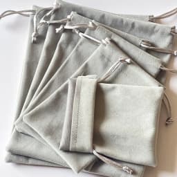 10Pcs Grey Drawstring Velvet Drawstring Pocket Jewelry Dust-proof Storage Bag Dust-proof Velvet Bag