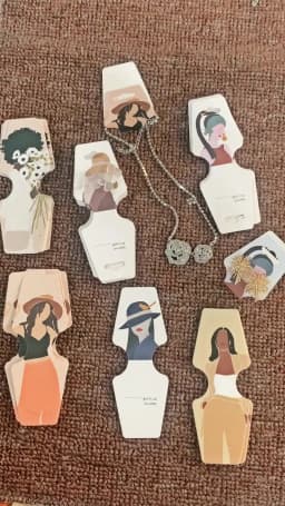 New Arrived 50pcs 4.5x12.0cm Colorful Paper Cards Printing Jewelry Necklace Bracelet Hang Tag Jewelry Display Cards Label Tag