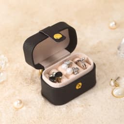Portable Mini Jewelry Box Organizer Travel Ring Earrings Holder Jewelry Display Case PU Leather Jewelry Storage Box Gifts