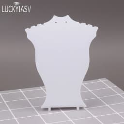 Acrylic Mini Necklace Display Mannequin Pendant Model Jewelry Holder Necklace Showing Stand Rack Earring Showcase