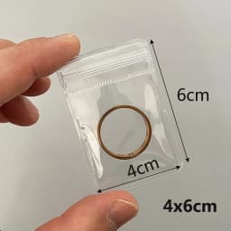 20Pcs Transparent PVC Jewelry Pouches Bags Anti-Oxidation Zip Lock Storage Bag
