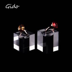 3PCS/Set Acrylic Clear Square Jewelry Holder Photography Props Cosmetics Rings Display Stand Pad Holder Show Rack