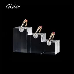 3PCS/Set Acrylic Clear Square Jewelry Holder Photography Props Cosmetics Rings Display Stand Pad Holder Show Rack