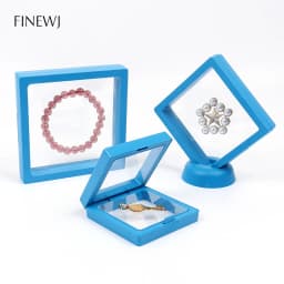 Color PE Membrane Jewelry Display Suspended Stand Holder Ring Earring Storage Anti-oxidation Bracelet Beads Showcase Elastic Box