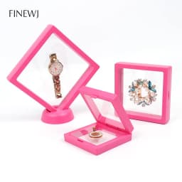 Color PE Membrane Jewelry Display Suspended Stand Holder Ring Earring Storage Anti-oxidation Bracelet Beads Showcase Elastic Box