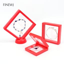 Color PE Membrane Jewelry Display Suspended Stand Holder Ring Earring Storage Anti-oxidation Bracelet Beads Showcase Elastic Box