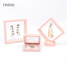 Color PE Membrane Jewelry Display Suspended Stand Holder Ring Earring Storage Anti-oxidation Bracelet Beads Showcase Elastic Box