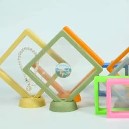 Color PE Membrane Jewelry Display Suspended Stand Holder Ring Earring Storage Anti-oxidation Bracelet Beads Showcase Elastic Box