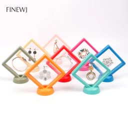 Color PE Membrane Jewelry Display Suspended Stand Holder Ring Earring Storage Anti-oxidation Bracelet Beads Showcase Elastic Box