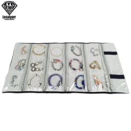 Jewelry Roll Up Bag Organizer Soft Velvet Travel Bags Necklace Earrings Ring Bracelet Carrier Storage Case Bangle Watch Holder