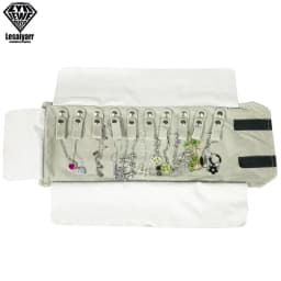 Jewelry Roll Up Bag Organizer Soft Velvet Travel Bags Necklace Earrings Ring Bracelet Carrier Storage Case Bangle Watch Holder