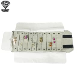 Jewelry Roll Up Bag Organizer Soft Velvet Travel Bags Necklace Earrings Ring Bracelet Carrier Storage Case Bangle Watch Holder