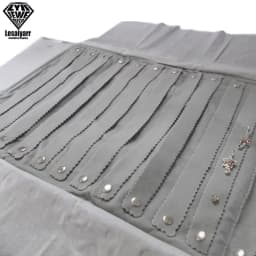 Jewelry Roll Up Bag Organizer Soft Velvet Travel Bags Necklace Earrings Ring Bracelet Carrier Storage Case Bangle Watch Holder