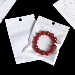 30/50/l00pcs White Jewelry Bags OPP Packing Zip Pouch For Jewelry Display Storage Small Bead Earring Packaging Supplies