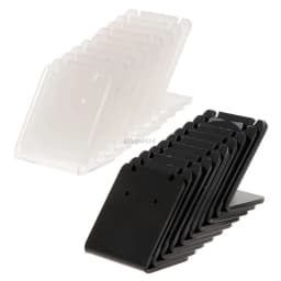 10 Pcs Earrings Shelf Display Stand Holder L Shape Rectangle Acrylic Professional Ear Stud Jewelry Show Bracket Rack Showcase