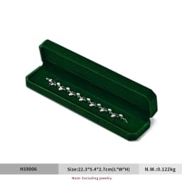 Oirlv Gemstone Green Velvet Ring Box Jewelry Box Set Luxurious High-Quality Bracelet Box Necklace Box Customizable by Organizers