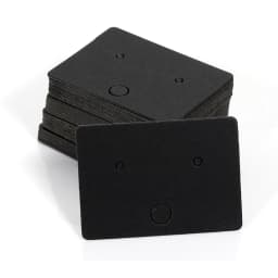 50pcs Kraft Paper Card for Jewelry Display Cards Small Square Round Blank Handmade Studs Earring Cards Price Tag Label Holder