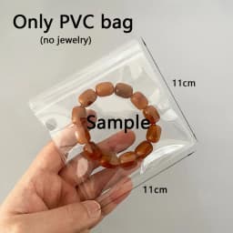 20pcs Transparent PVC Jewelry Pouches Bag Anti-Oxidation Zip Lock Storage Bag for Earring Ring Necklace Display Retail Packaging