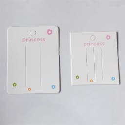 50PCS  Fashion Hair Clip Holder Blank Hair Clip Paper Cards Hair Accessories Jewelry Display Card Headwear Packaging Card
