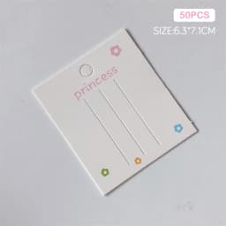 50PCS  Fashion Hair Clip Holder Blank Hair Clip Paper Cards Hair Accessories Jewelry Display Card Headwear Packaging Card