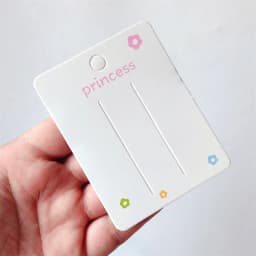 50PCS  Fashion Hair Clip Holder Blank Hair Clip Paper Cards Hair Accessories Jewelry Display Card Headwear Packaging Card