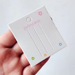50PCS  Fashion Hair Clip Holder Blank Hair Clip Paper Cards Hair Accessories Jewelry Display Card Headwear Packaging Card