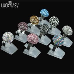 20pcs/Lot Ring Show Plastic Frosted Jewelry Displays Holder For Ring, Decoration Stand Jewellery Display for rings
