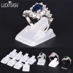20pcs/Lot Ring Show Plastic Frosted Jewelry Displays Holder For Ring, Decoration Stand Jewellery Display for rings