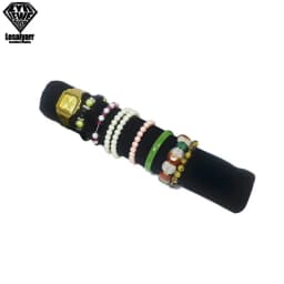Portable Travel Jewelry Roll Bag Black Velvet Pendant Necklace Bracelet Storage Case Watch Bangle Ring Earring Organizer