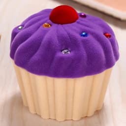 1 pcs Delicious food style Velvet Jewelry Box Wedding Engagement Ring Box for Earrings Necklace jewelry packing box